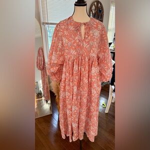 House of Sundar Floral Pink Dress